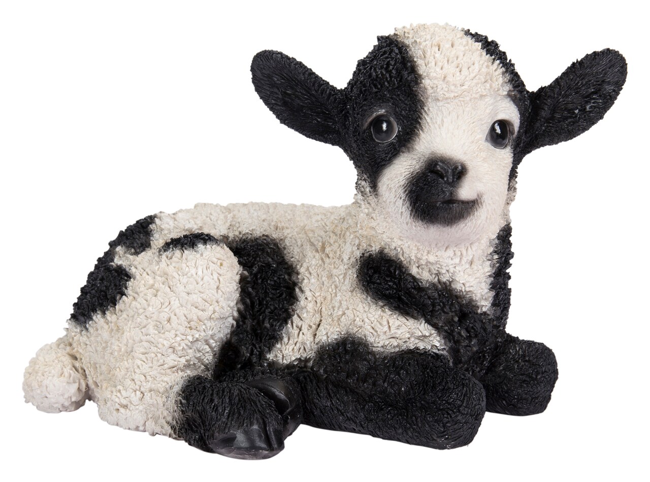Hi-Line Gifts Small Baby Lamb Lying Down Outdoor Garden Statue- 9.25"